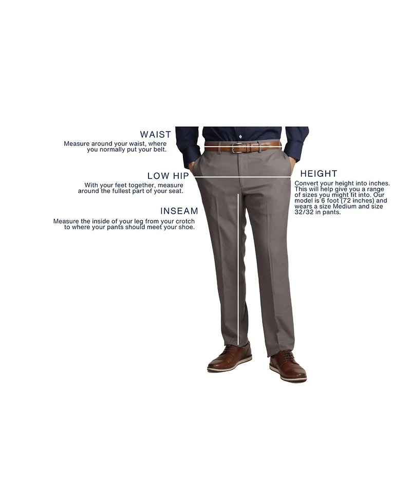 Tailorbyrd Men's Tailored Stretch Dress Pants