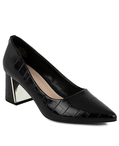 Jones New York Women's Canal Pointed Toe Block Heel Dress Pumps
