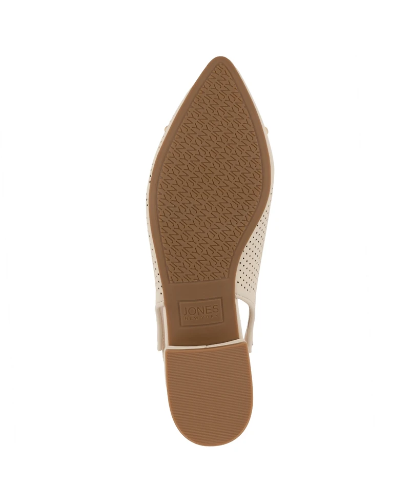 Jones New York Women's Qeemeh Perforated Slingback Flats