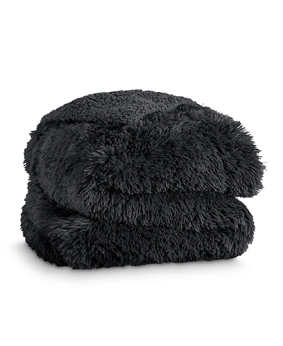 Shaggy Faux Fur Sherpa Blanket