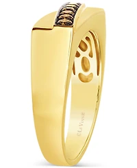 Le Vian Men's Chocolatier Chocolate Diamond Ring (1/3 ct. t.w.) in 14k Yellow Gold