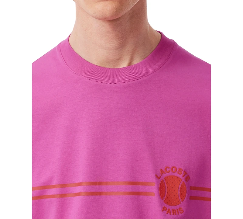 Lacoste Men's Heritage Short Sleeve Graphic Tennis T-Shirt