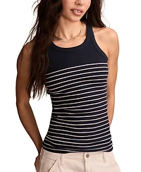 Lucky Brand Women's Ribbed Round-Neck Essential Tank Top