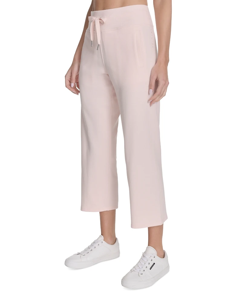 Calvin Klein Women's Cropped Drawstring-Waist Pants