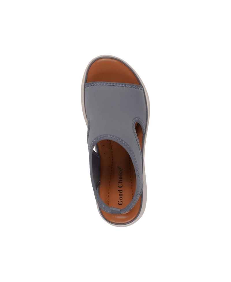 Gc Shoes Women's Romy Stretch Lycra Wedge Sandals