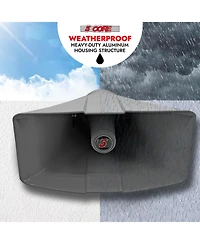 5 Core Pa Horn Speaker Outdoor 8x16" Siren Loudpeaker • 40W Rms Loud Megaphone Driver Horn - Suh-400 1Pc
