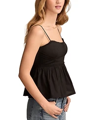 Lucky Brand Women's Cotton Ruched Corset Cami Top