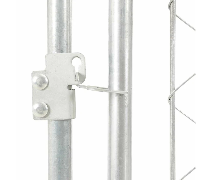 Outdoor Dog Kennel with Roof 78.7"x39.4"x49.2"