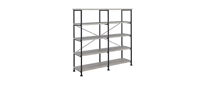 Storage shelves with 5 adjustable levels, garage storage shelves, heavy-duty metal shelves, practical shelf units, suitable for warehouse storage room