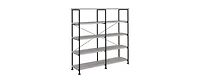 Storage shelves with 5 adjustable levels, garage storage shelves, heavy-duty metal shelves, practical shelf units, suitable for warehouse storage room