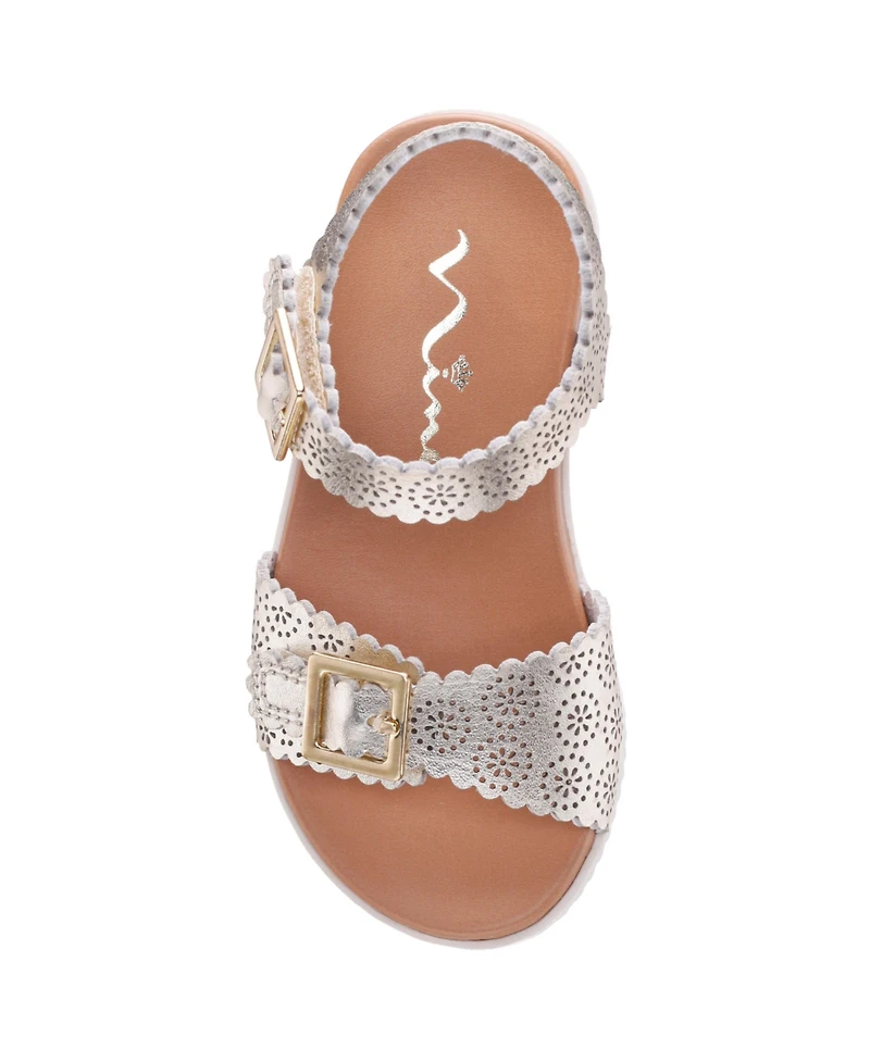 Nina Little Girls Saturn Footbed Sandals