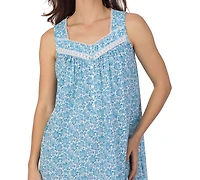 Eileen West Women's Cotton Sleeveless Short Nightgown