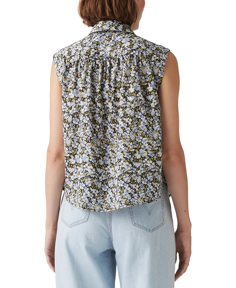 Levi's Women's Gracen Cotton Button-Front Blouse