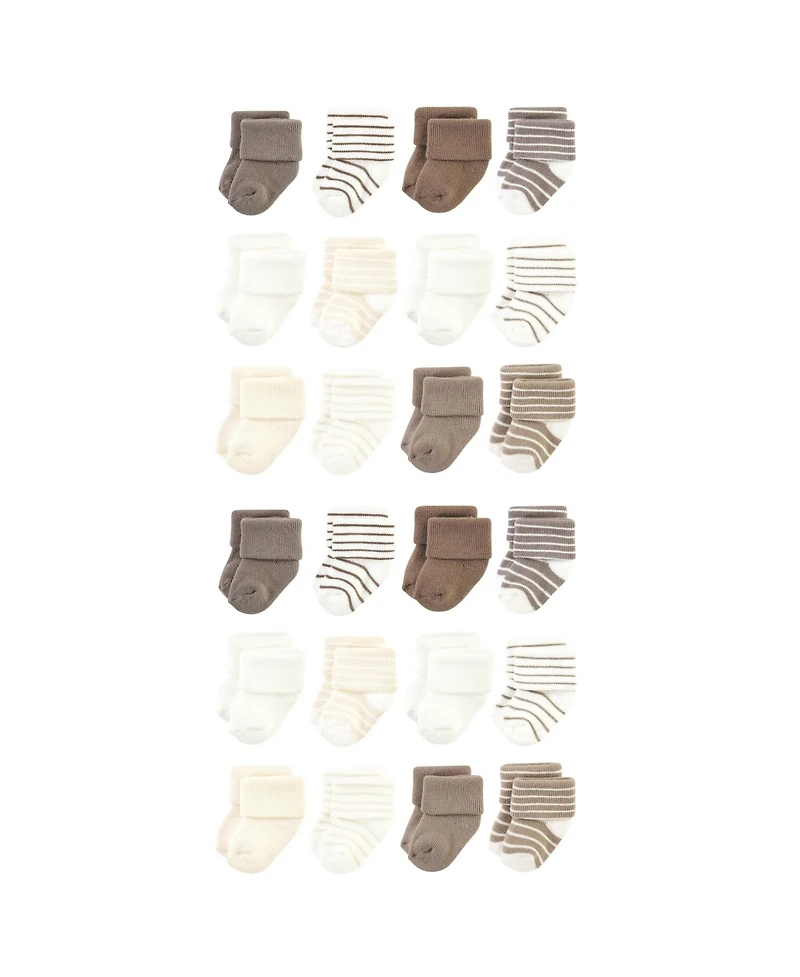 Hudson Baby Boys 24-Pack Comfort Terry Socks Set