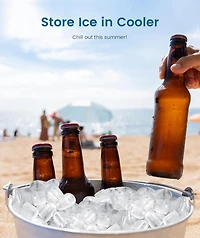 Cowsar 26.5lbs Countertop Ice Maker, 9 Cubes in 6 Mins, Self-Clean, 2 Sizes, Basket/Scoop