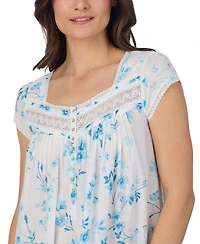 Eileen West Women's Cotton Cap-Sleeve Ballet Nightgown