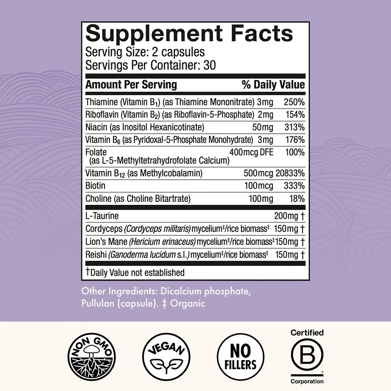 Host Defense MycoBenefits Focus Capsules