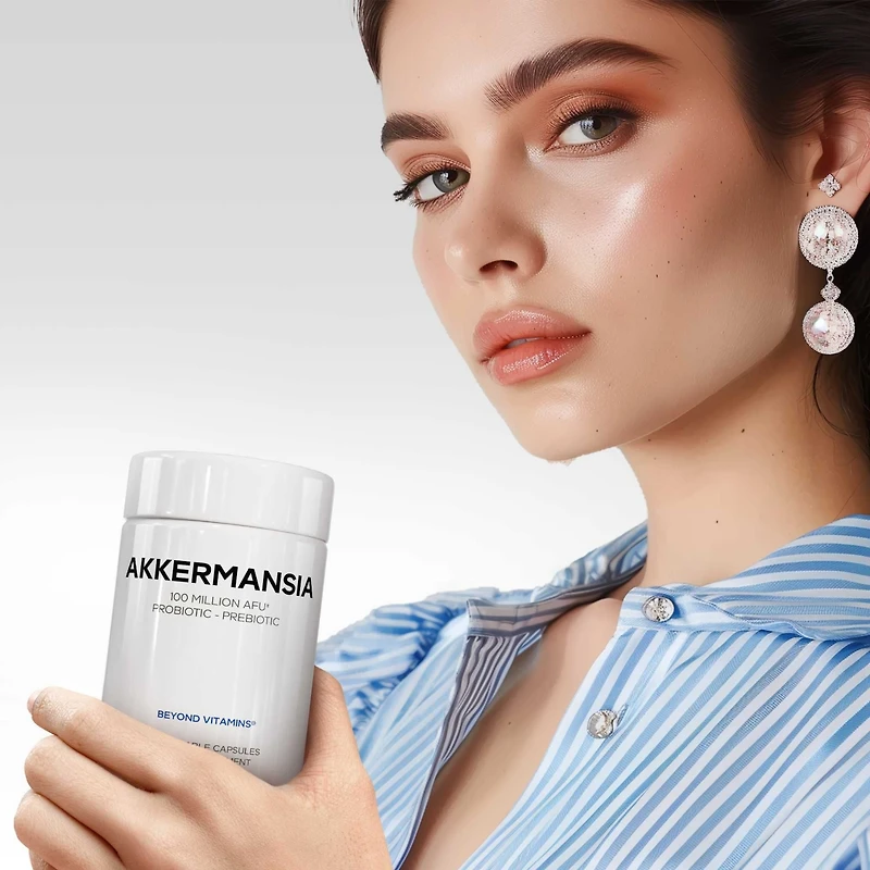 Codeage Akkermansia Synbiotic Supplement - 100 Million Afu Akkermansia Probiotic & Chicory Inulin Prebiotic - Chicory Root - 1 Capsule Per Serving