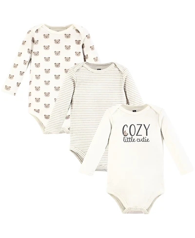 Hudson Baby Boys Unisex Everyday Long-Sleeve Cotton All-in-Ones