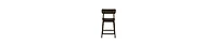 Curved Back Counter Stool – Rubberwood Chair for Kitchen & Bar