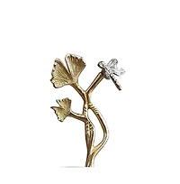 Elegant 2-Tier Cherry Blossom Accent Table for a Stylish and Floral Touch to Your Home Decor