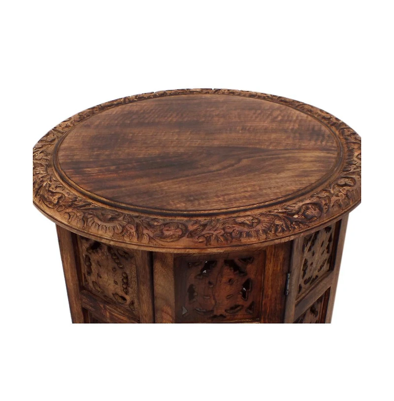 Folding Accent Table for Stylish and Space-Saving Convenience