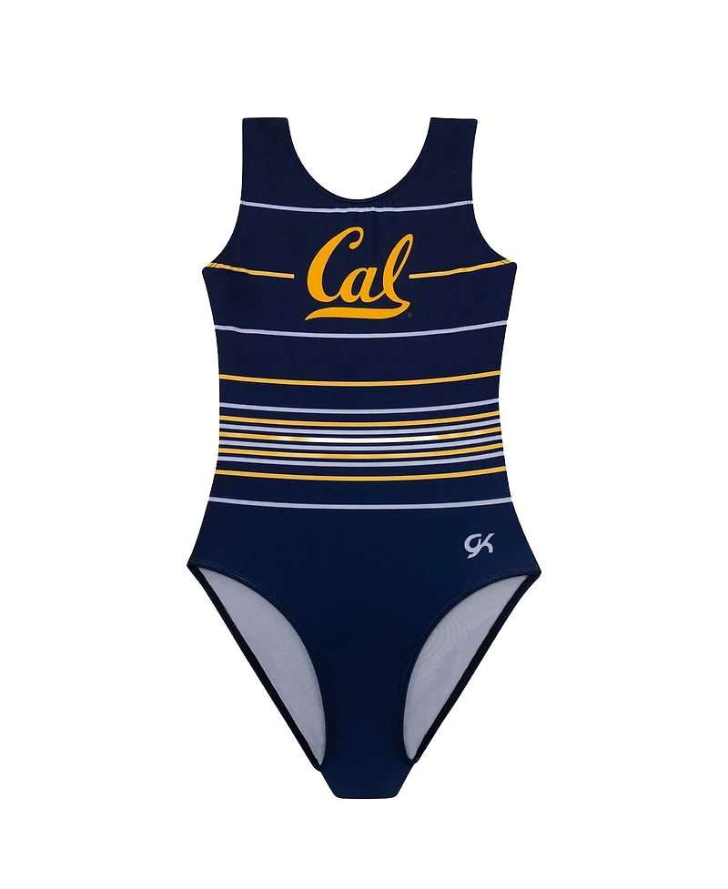 Gk Elite Big Girls Navy Cal Bears Spirit Leotard
