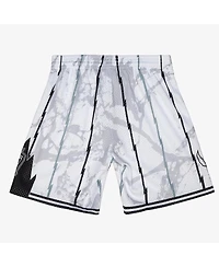 Mitchell & Ness Men's White Toronto Raptors 2009/10 Hardwood Classics Marble Swingman Shorts