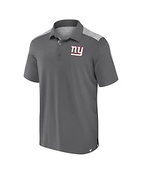 Fanatics Men's Gray New York Giants Long Shot Polo Shirt