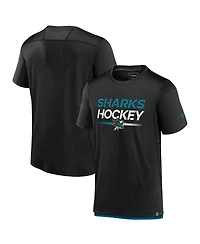 Fanatics Men's Black San Jose Sharks Authentic Pro Tech T-Shirt