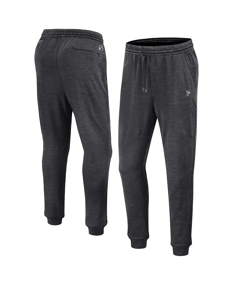 Fanatics Men's Heather Charcoal Pittsburgh Penguins Authentic Pro Fleece Sweatpants