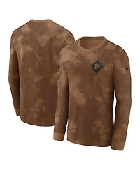 Nike Men's Brown Atlanta Falcons Salute To Service Long Sleeve T-Shirt