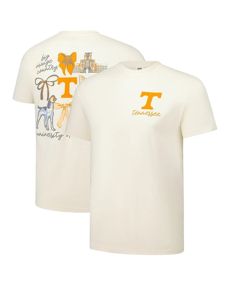 Comfort Colors Men's and Women's Natural Tennessee Volunteers Coquette T-Shirt