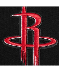 Pro Standard Women's Black Houston Rockets Jewels Cropped Pullover Hoodie