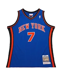Mitchell & Ness Men's Carmelo Anthony Royal New York Knicks 2010/11 Hardwood Classics Authentic Jersey