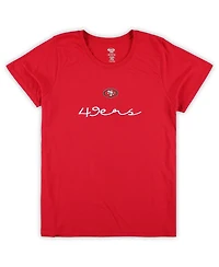 Concepts Sport Women's San Francisco 49ers Plus Script T-Shirt and Pants Sleep Set