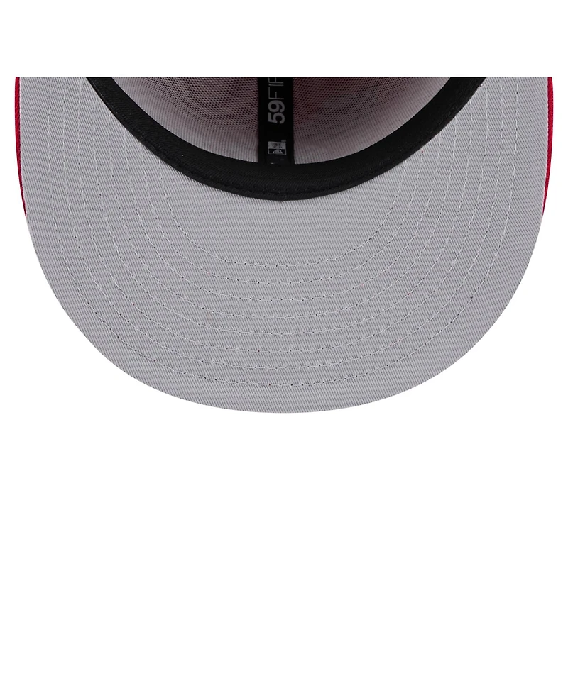 New Era Men's Red Philadelphia Phillies State Stitch 59Fifty Fitted Hat