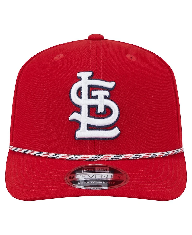 New Era Men's Red St. Louis Cardinals Multi-Rope 9Seventy Stretch-Snap Hat