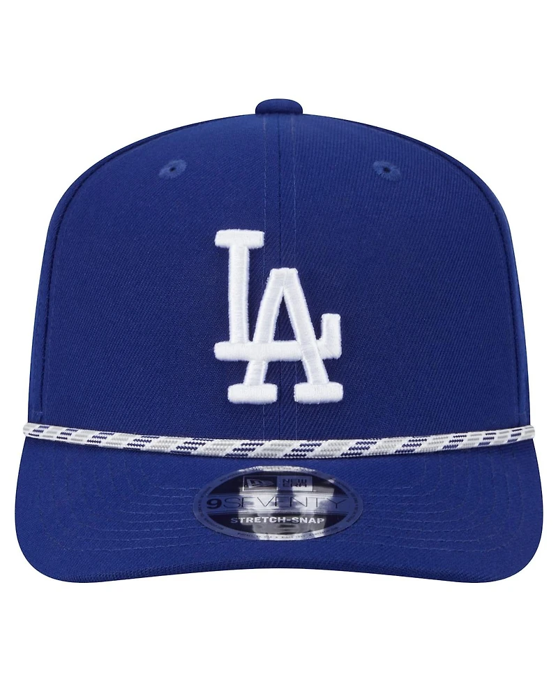 New Era Men's Royal Los Angeles Dodgers Multi-Rope 9Seventy Stretch-Snap Hat