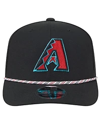 New Era Men's Black Arizona Diamondbacks Multi-Rope 9Seventy Stretch-Snap Hat