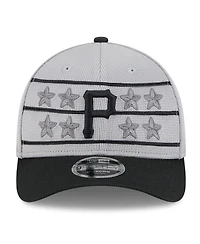 New Era Men's Gray/Black Pittsburgh Pirates 2025 Batting Practice 9Forty M-Crown Adjustable Hat