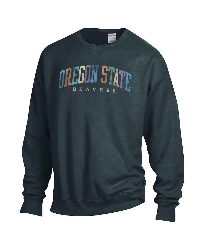 ComfortWash Men's and Women's Gray Oregon State Beavers Oversized Pullover Sweatshirt