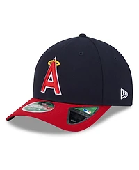 New Era Men's Navy/Red Los Angeles Angels Player Replica 9Forty Adjustable Hat