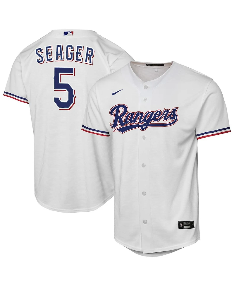 Nike Big Boys and Girls Corey Seager White Texas Rangers Home Replica Player Jersey