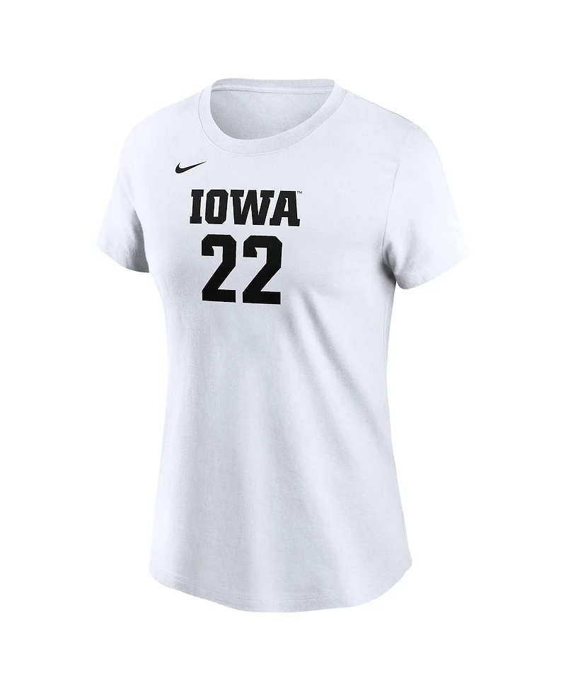 Nike Women's Caitlin Clark White Iowa Hawkeyes Retired Player Name Number T-Shirt