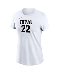 Nike Women's Caitlin Clark White Iowa Hawkeyes Retired Player Name Number T-Shirt