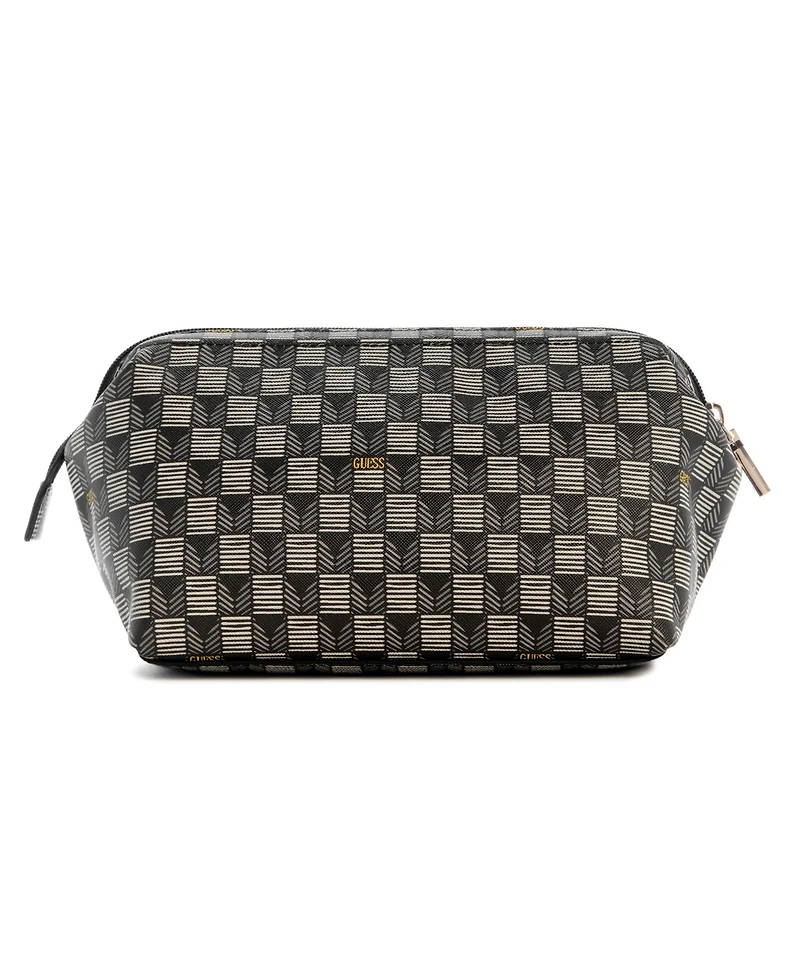 Guess G Wave Logo Zip Around Travel Pouches