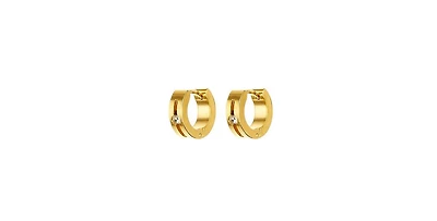 Crystal Huggie Hoop Earring