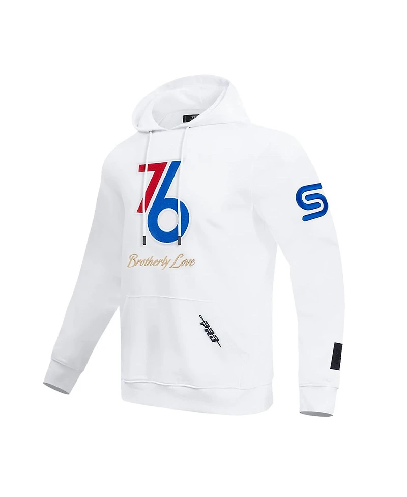 Pro Standard Men's White Philadelphia 76Ers 2024/25 City Edition Pullover Hoodie
