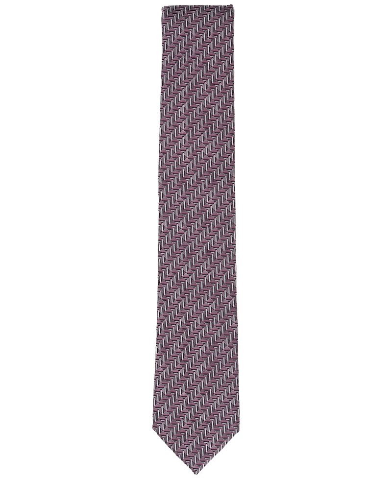 Alfani Men's Chad Herringbone Tie, Exclusively at Macy's